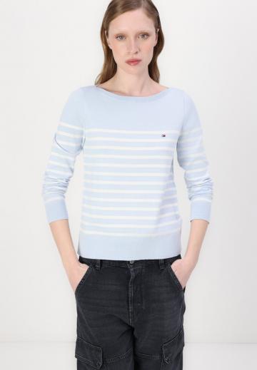 Пуловер в полоску