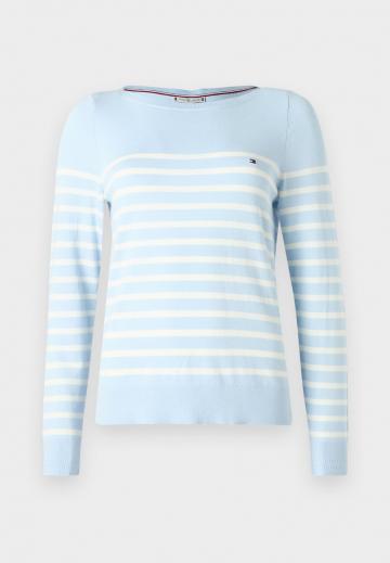 Пуловер в полоску