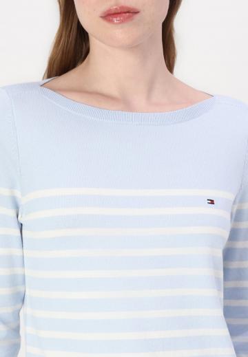 Пуловер в полоску