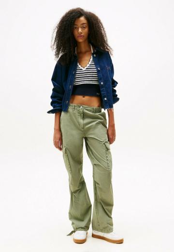 Брюки с накладными карманами