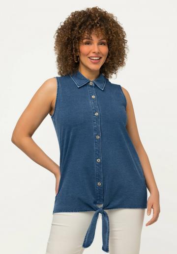 Джинсовая жилетка