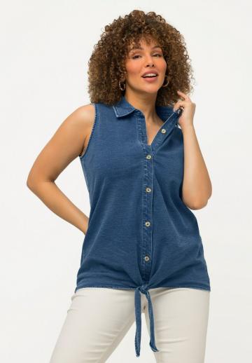 Джинсовая жилетка