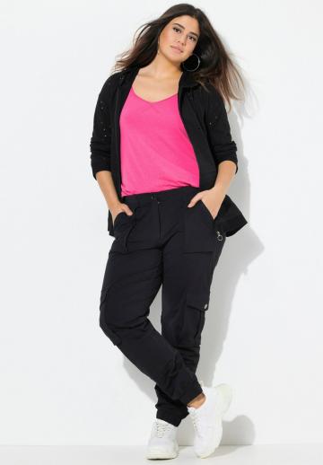 Брюки с накладными карманами