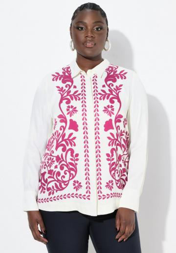 Атласная блузка