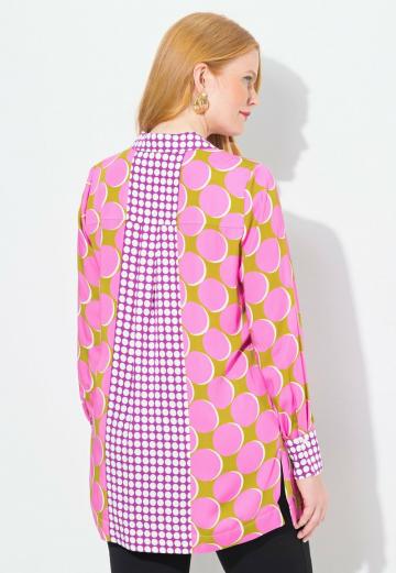 Атласная блузка