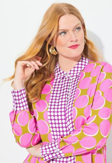 Атласная блузка