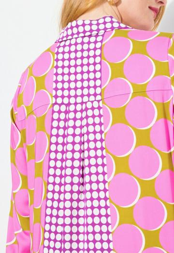 Атласная блузка