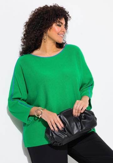 Пуловер с рукавом три четверти