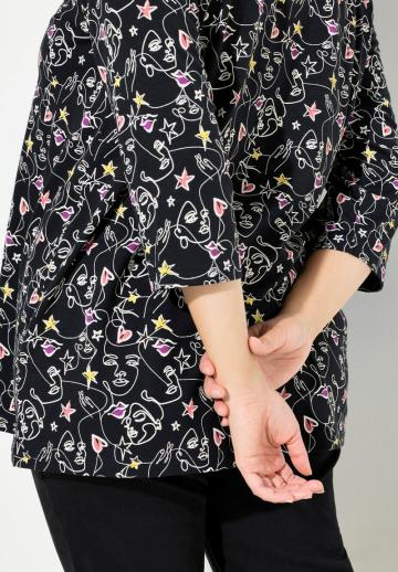 Майка с рукавом три четверти