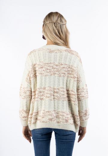 Жаккардовая вязаная кофта