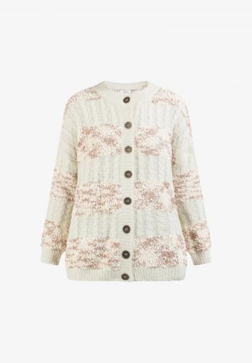 Жаккардовая вязаная кофта