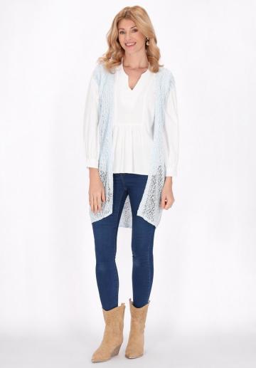 Длинный жилет