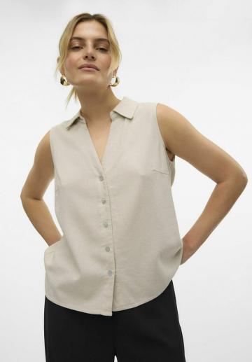 Блузка без рукавов