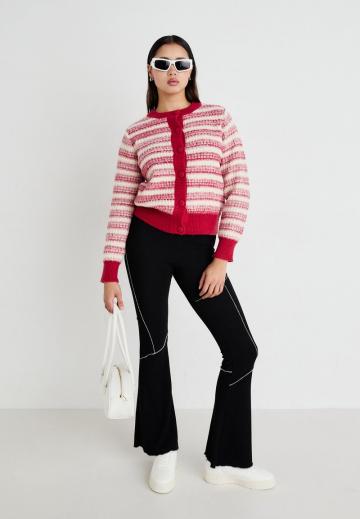 Жаккардовая вязаная кофта