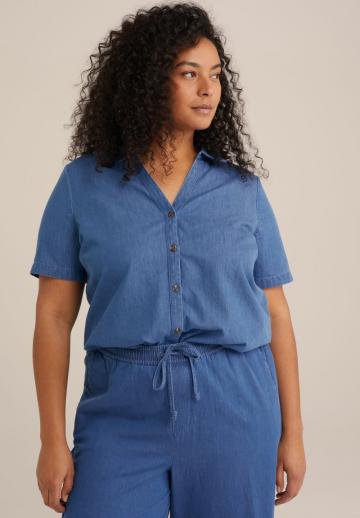 Джинсовая блузка
