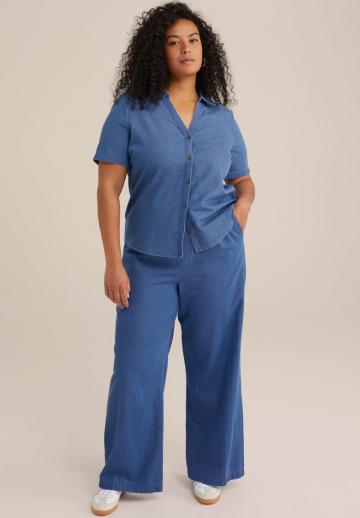 Джинсовая блузка