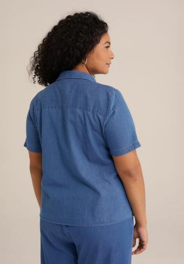 Джинсовая блузка