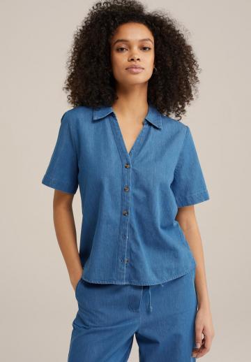 Джинсовая блузка