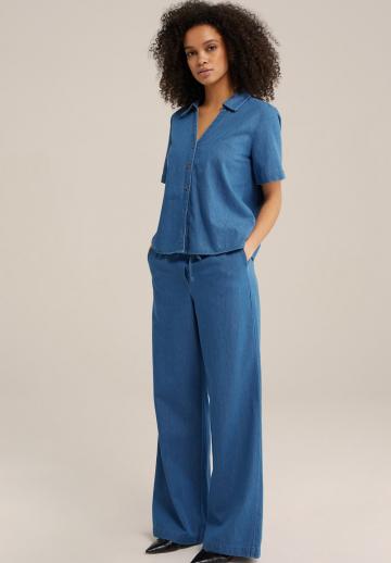 Джинсовая блузка