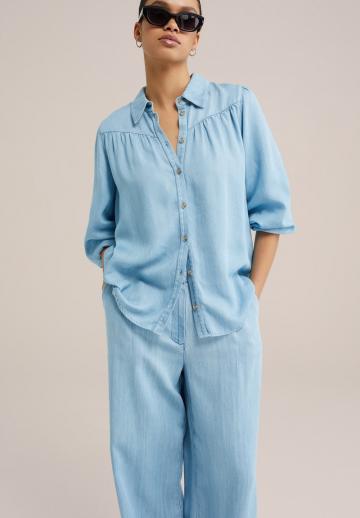 Джинсовая блузка