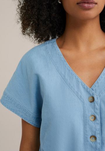 Джинсовая жилетка