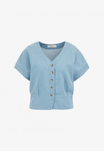 Джинсовая жилетка