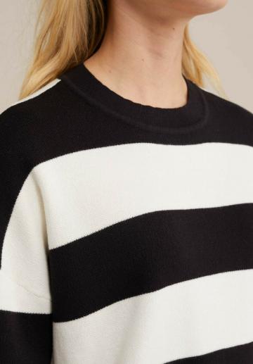 Пуловер в полоску