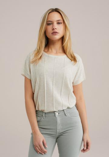 Пуловер с коротким рукавом