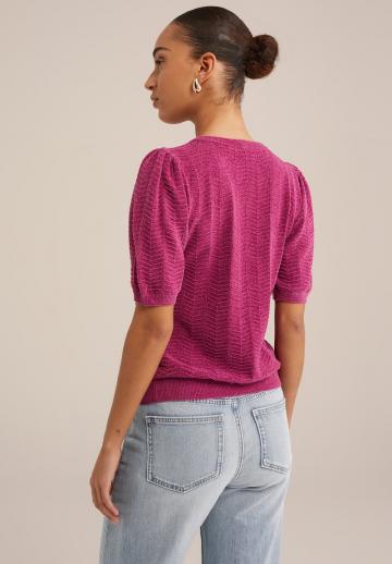 Пуловер с коротким рукавом