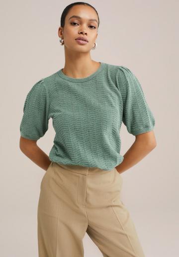 Пуловер с коротким рукавом