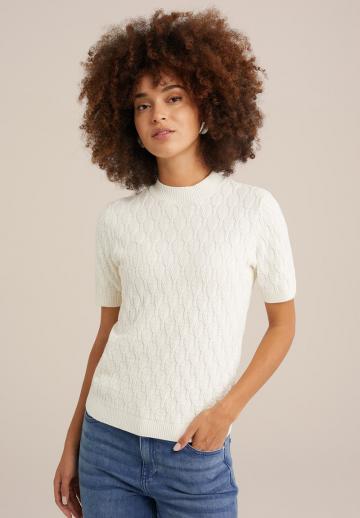 Пуловер с коротким рукавом