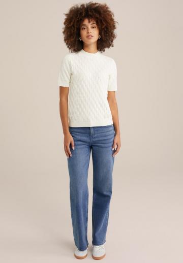 Пуловер с коротким рукавом