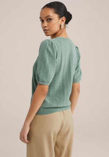 Пуловер с коротким рукавом