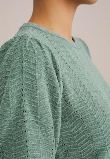 Пуловер с коротким рукавом