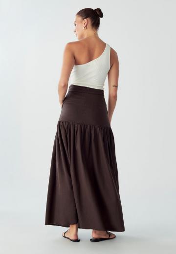 Юбка с накладными карманами