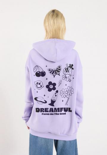 Пуловер с капюшоном