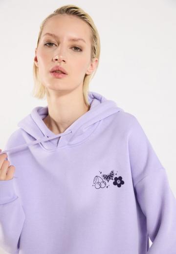 Пуловер с капюшоном