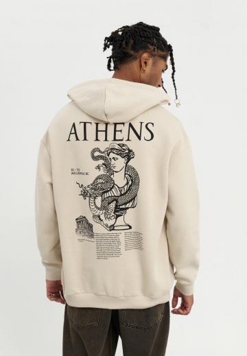 Пуловер с капюшоном