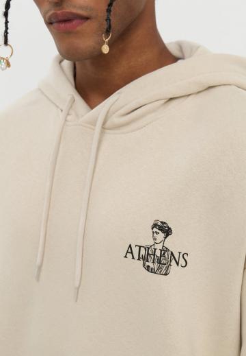 Пуловер с капюшоном