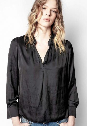 Атласная блузка