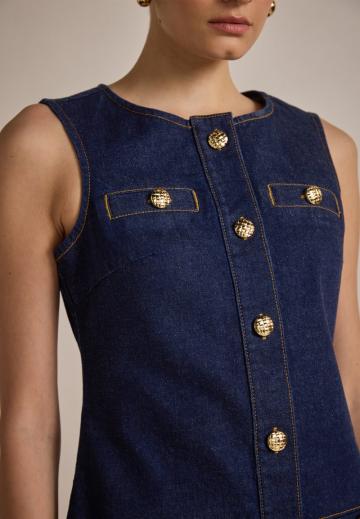 Джинсовое платье