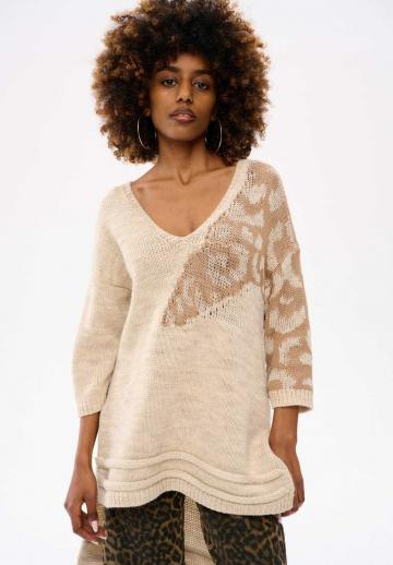 Длинный пуловер