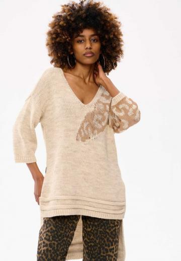 Длинный пуловер