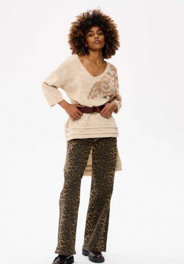 Длинный пуловер