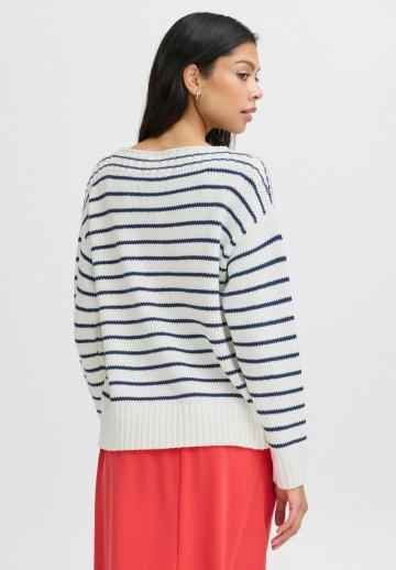 Пуловер в полоску