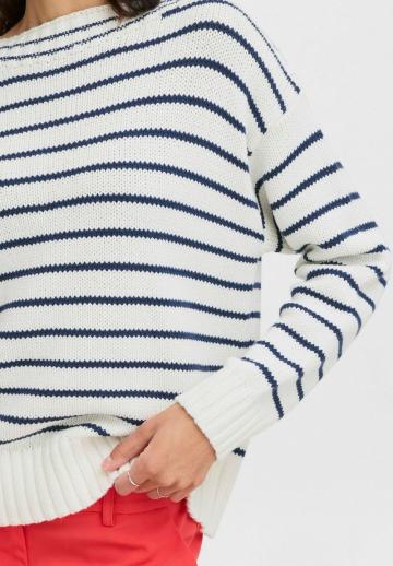 Пуловер в полоску