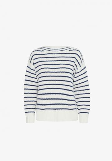Пуловер в полоску