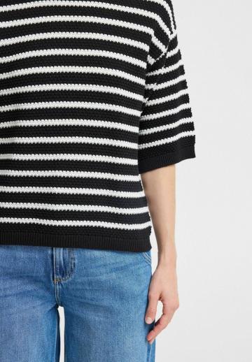 Пуловер с коротким рукавом