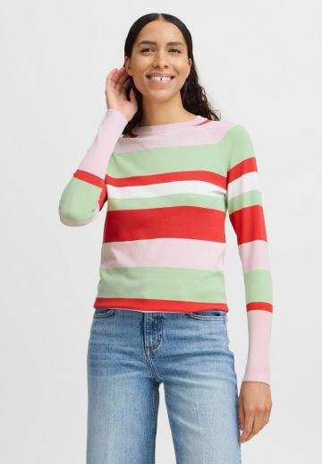 Пуловер в полоску