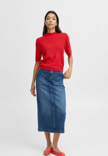 Пуловер с коротким рукавом